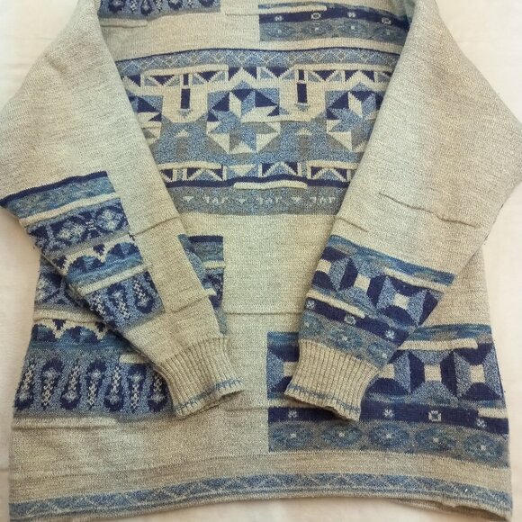 Valentino Geometric Mohair Wool Blend Mens Sweater (IT 48/US 12 - XL) - Picture 8 of 9